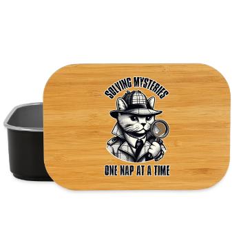 Solving Mysteries, One Nap at a Time! - Lunch Box - black - Front