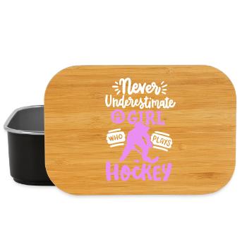 Eishockey Eishockeyspielerin - Lunch Box - Schwarz - Vorne