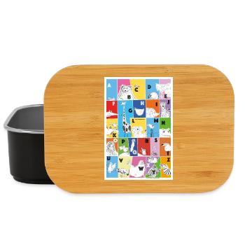 Das Lustige-Tiere-Alphabet - Lunch Box - Schwarz - Vorne