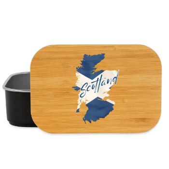 Flag of Scotland, Scottish pride - Lunch Box - black - Front