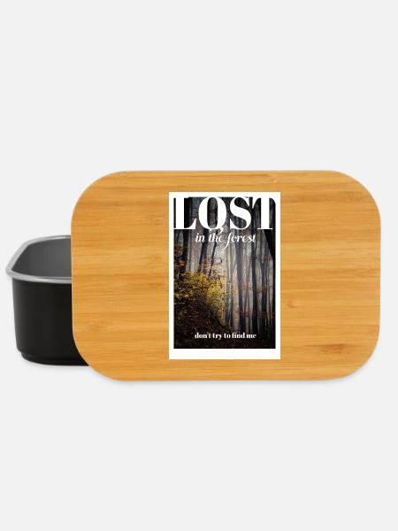 LOST in the forest - Lunch Box - Schwarz