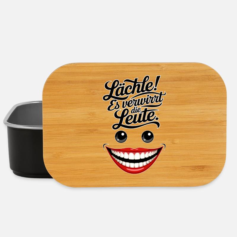 Always smiling - Lunch Box - black