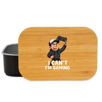 I Cant m Gaming - Lunch Box - Schwarz - Vorne
