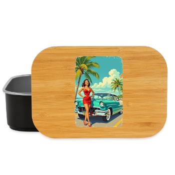 Retro Glamour & Muscle Car R01 - Lunch Box - black - Front