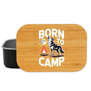 Born to Camp - Lunch Box - black - Front