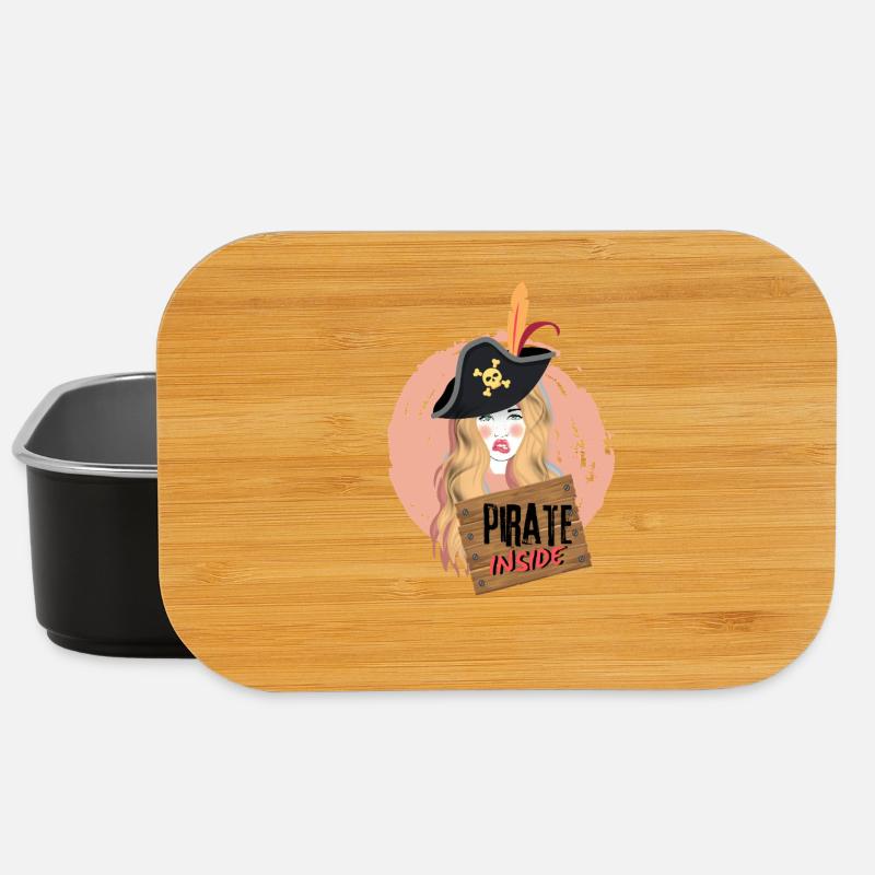 Die Piraten im Inneren. - Lunch Box - Schwarz