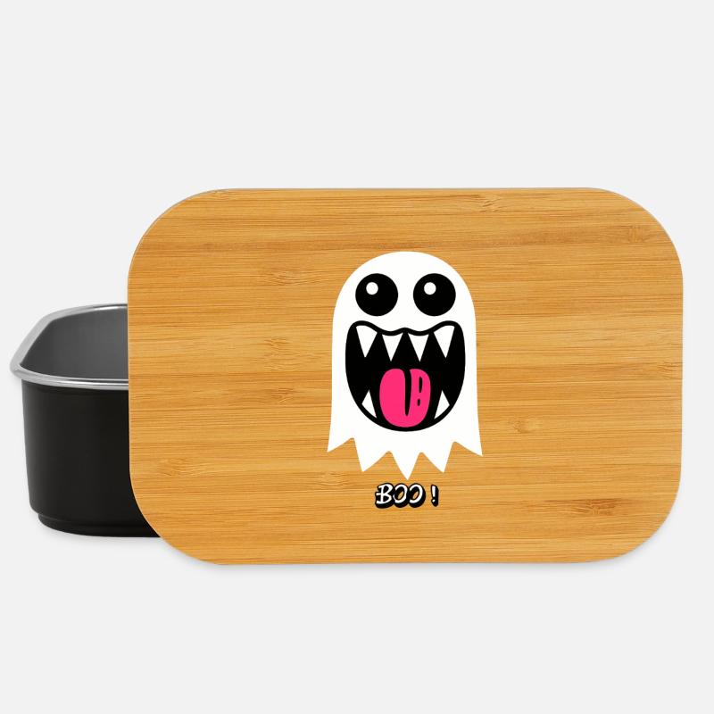 Ghost Boo - Lunch Box - black