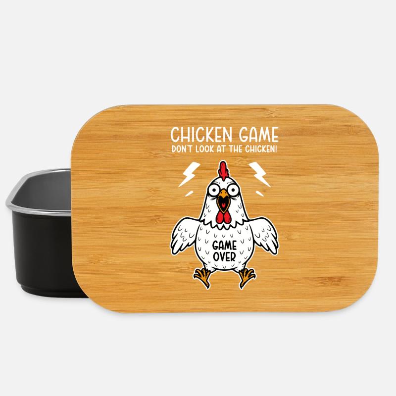Chicken Game Don't look at the chicken Game over - Lunch Box - Schwarz