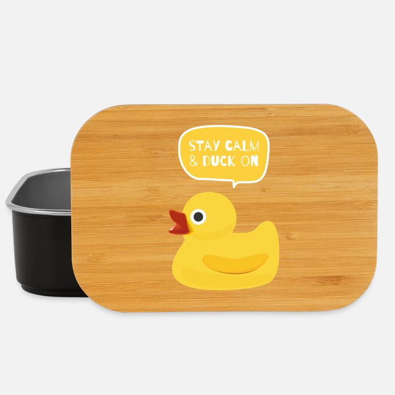 Bleiben Sie ruhig und ducken Sie sich vor dem Design - Lunch Box - Schwarz