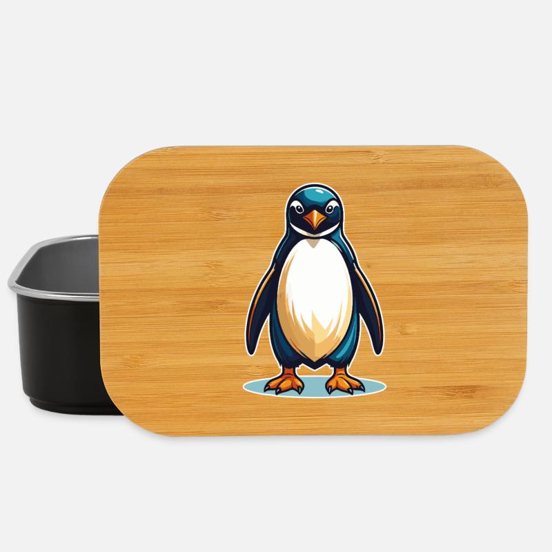 Cooler Pinguin – Süß, frech und sympathisch - Lunch Box - Schwarz