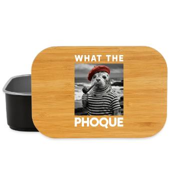 What the Seal Basque Country Beret Humor Pride - Lunch Box - black - Front