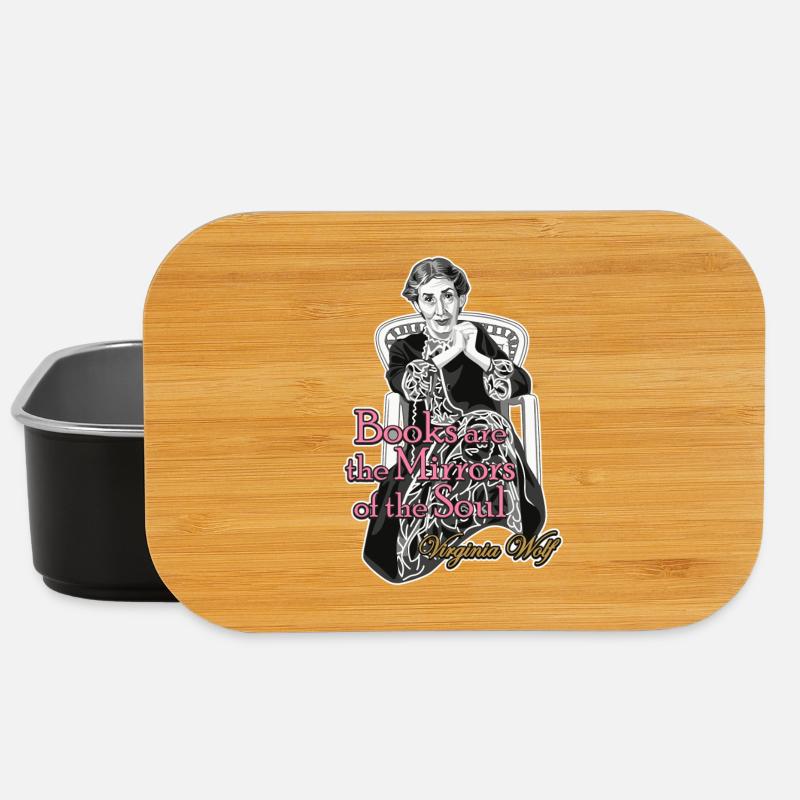 Virginia Woolf BOOKS - Lunch Box - black