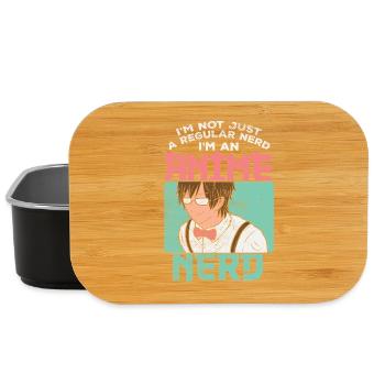 Graphique de citation drôle de nerd d’anime pas de nerd ordinaire - Boîte à goûter - noir - Devant