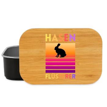 Hase Flüsterer - Lunch Box - Schwarz - Vorne