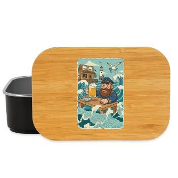Last North Sea pub - Lunch Box - black - Front