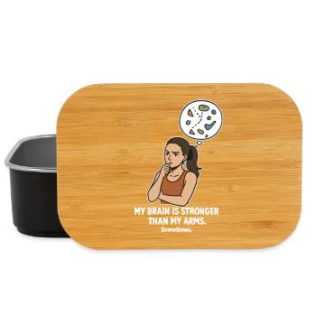 Bouldern wie Schach – Kopf schlägt Kraft - Lunch Box - Schwarz - Vorne