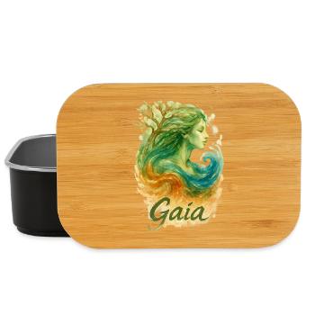 Gaia – Mutter Natur – Baum des Lebens - Lunch Box - Schwarz - Vorne