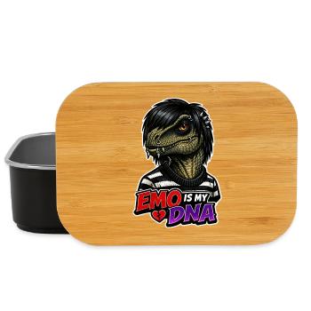 Emo-dinosaurier, Trauriger Dino, Emotionaler - Lunch Box - Schwarz - Vorne