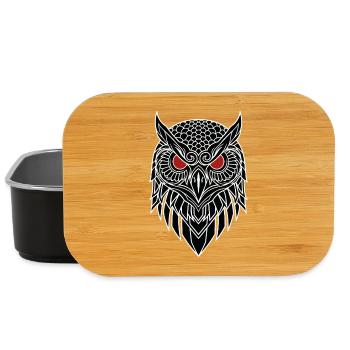 Uhu-Rotauge-Totem - Lunch Box - Schwarz - Vorne