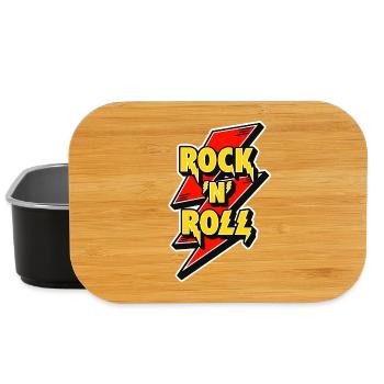 Rock 'N' Roll Lightning Bolt Logo - Lunch Box - black - Front