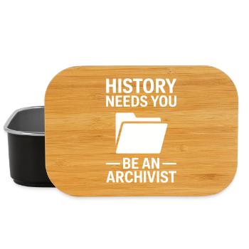 L’histoire a besoin de toi Archiviste - Boîte à goûter - noir - Devant