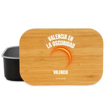 Valencia Sonnenfinsternis 2026 Totale Eklipse Span - Lunch Box - Schwarz - Vorne