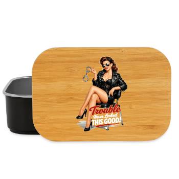 Pin-up Rockabella : Trouble n’a jamais eu l’air aussi beau - Boîte à goûter - noir - Devant