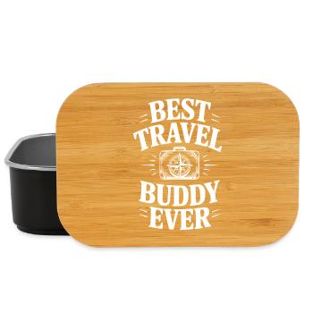 Bester Reisepartner aller Zeiten - Lunch Box - Schwarz - Vorne