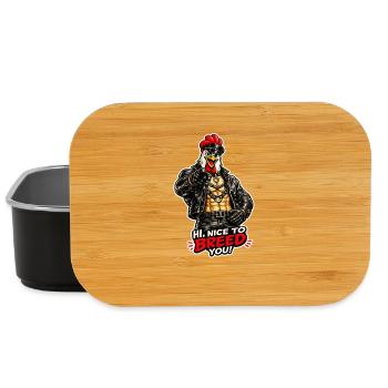 Hi, nice to breed you! TOF Design - Lunch Box - black - Front