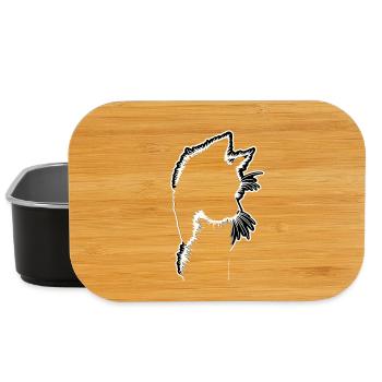 Cat Silhouette | Minimalist Design - Lunch Box - black - Front