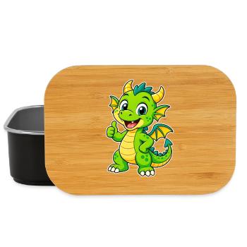 L’ami Dragon Vert - Boîte à goûter - noir - Devant