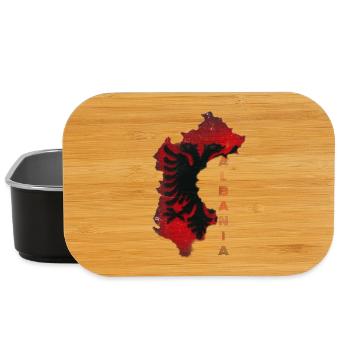 Albania - Lunch Box - black - Front