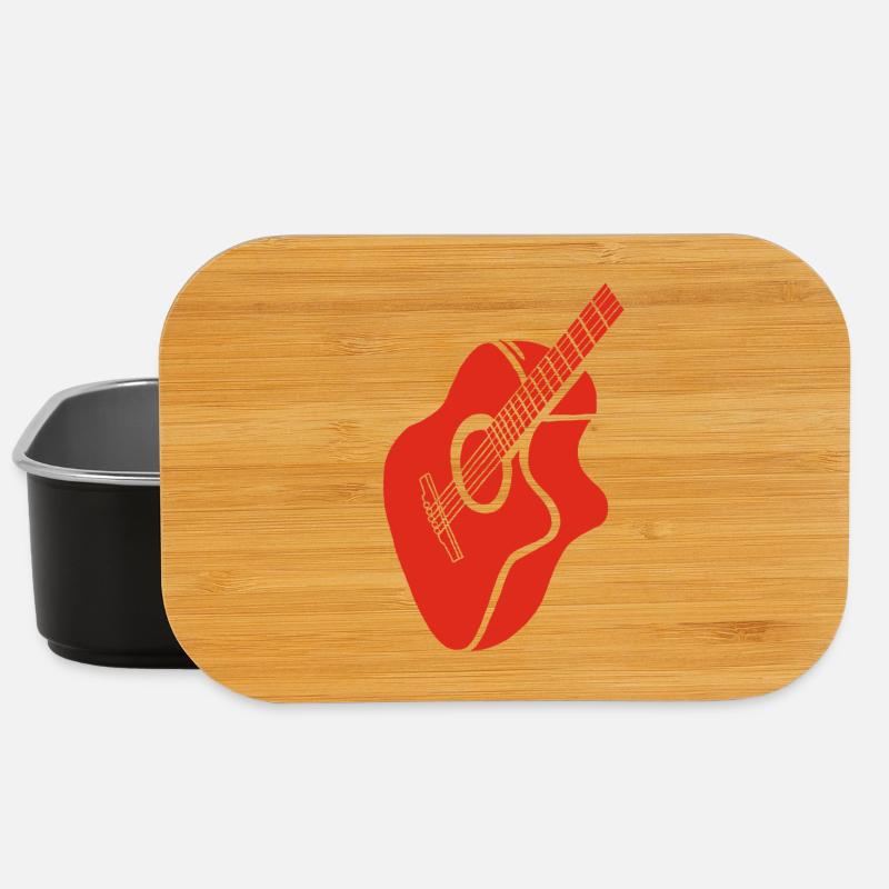 guitare rouge - Boîte à goûter - noir