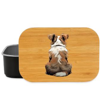 Australian Shepherd - Lunch Box - black - Front