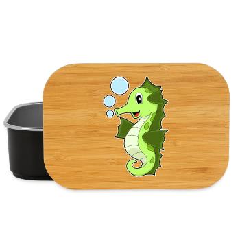 Cute Seahorse - Lunch Box - black - Front