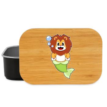Lion Mermaid - Lunch Box - black - Front