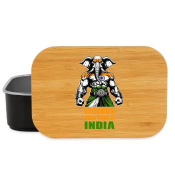 Indien Elefanten Legenden Design - Lunch Box - Schwarz - Vorne