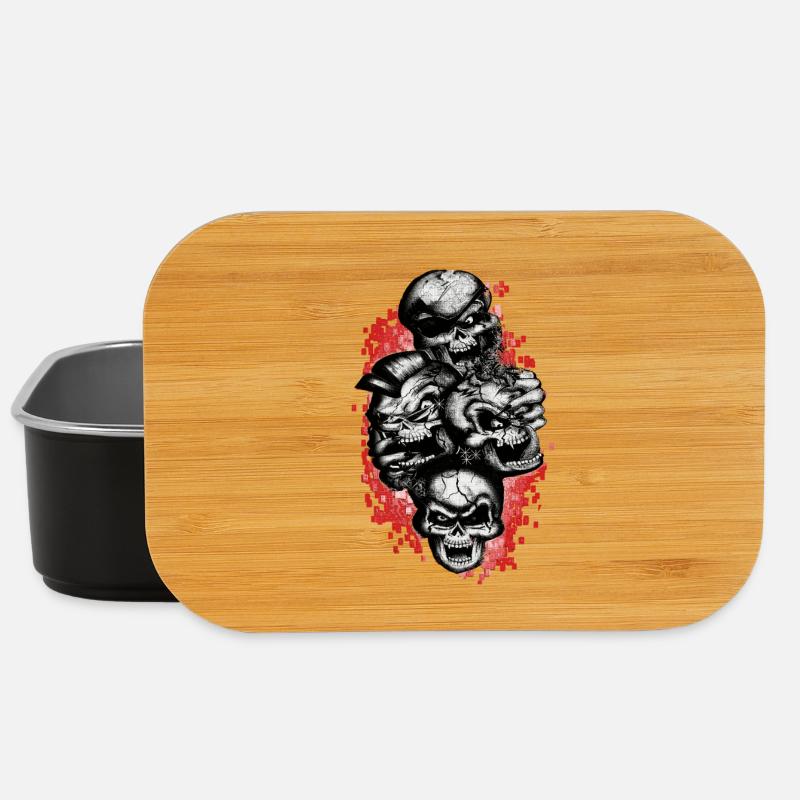Red Skull - Lunch Box - black