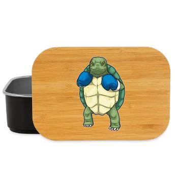 Turtle Boxer Boxing Gloves Boxing - Lunch Box - black - Front