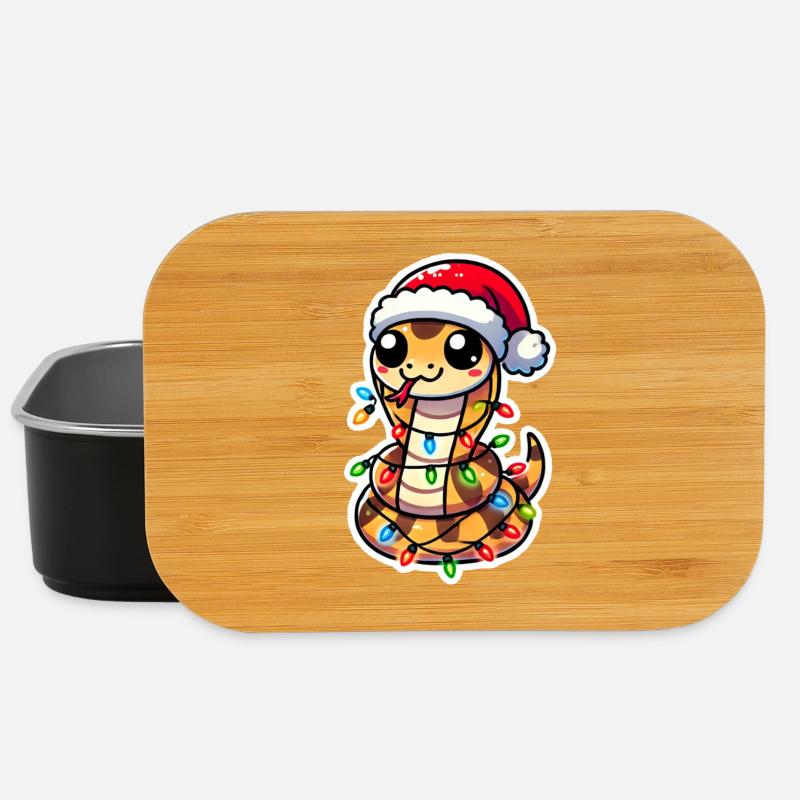 Christmas Snake Wrap - Lunch Box - black