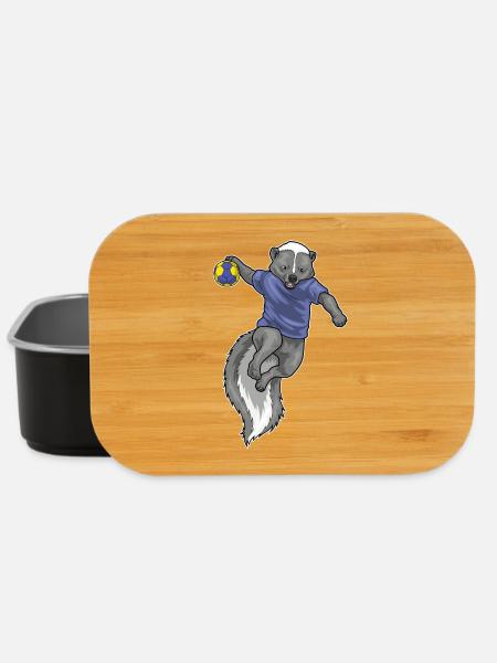 Skunk Handball Joueur Handball - Boîte à goûter - noir