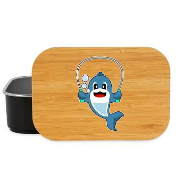 Delfin Seilspringen Springseil Fitness - Lunch Box - Schwarz - Vorne