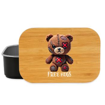 Kostenlose Umarmungen Teddybär - Lunch Box - Schwarz - Vorne
