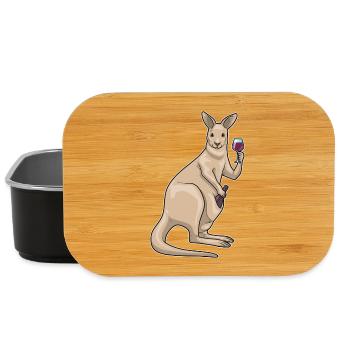 Kangaroo Red Wine - Lunch Box - black - Front
