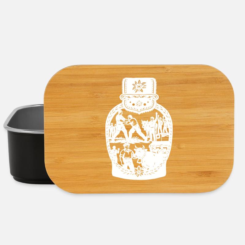 Schwingerkonig_white - Lunch Box - Schwarz