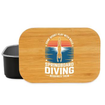 Diving diving board - Lunch Box - black - Front
