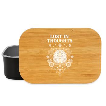 Lost in Thought Mandala Motif - Lunch Box - black - Front