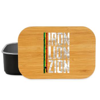 Iron Lion Rastafari Design - Lunch Box - black - Front
