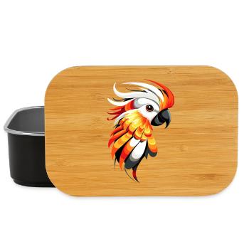 Papagei Ara Sittich Kakadu Liebhaber Papageien - Lunch Box - Schwarz - Vorne