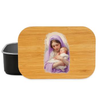 Madonna - The Virgin Mary with the Child Jesus - Lunch Box - black - Front